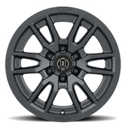 ICON Vector 6 17x8.5 6x135 6mm Offset 5in BS 87.1mm Bore Satin Black Wheel ICON Wheels - Cast