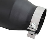 aFe Diesel Exhaust Tip Bolt On Black 4in Inlet x 6in Outlet x 12in aFe Catback
