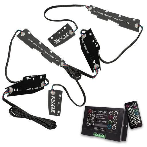 Oracle 16-18 Chevy Camaro RGB+W Headlight DRL Upgrade Kit - ColorSHIFT w/ 2.0 Controller ORACLE Lighting Headlights