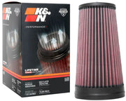 K&N Universal Unique Air Filter 2-3/4in FLG x 4-21/32in Base x 3-1/2in Top x 8-1/4in Height K&N Engineering Air Filters - Universal Fit