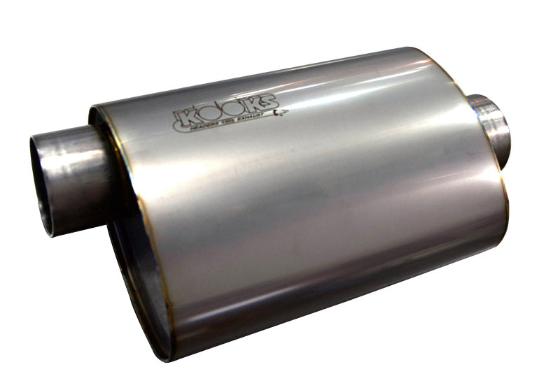 Kooks 3in Oval Center/Offset Muffler 12in Long Body Stainless Steel Kooks Headers Muffler