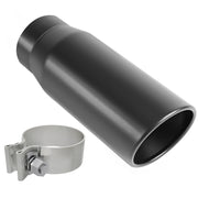 MagnaFlow Tip Black Coated w/ Clamp Single Wall Round Outlet 4in Diameter 3in Inlet 12in Length Magnaflow Catalytic Converter Universal
