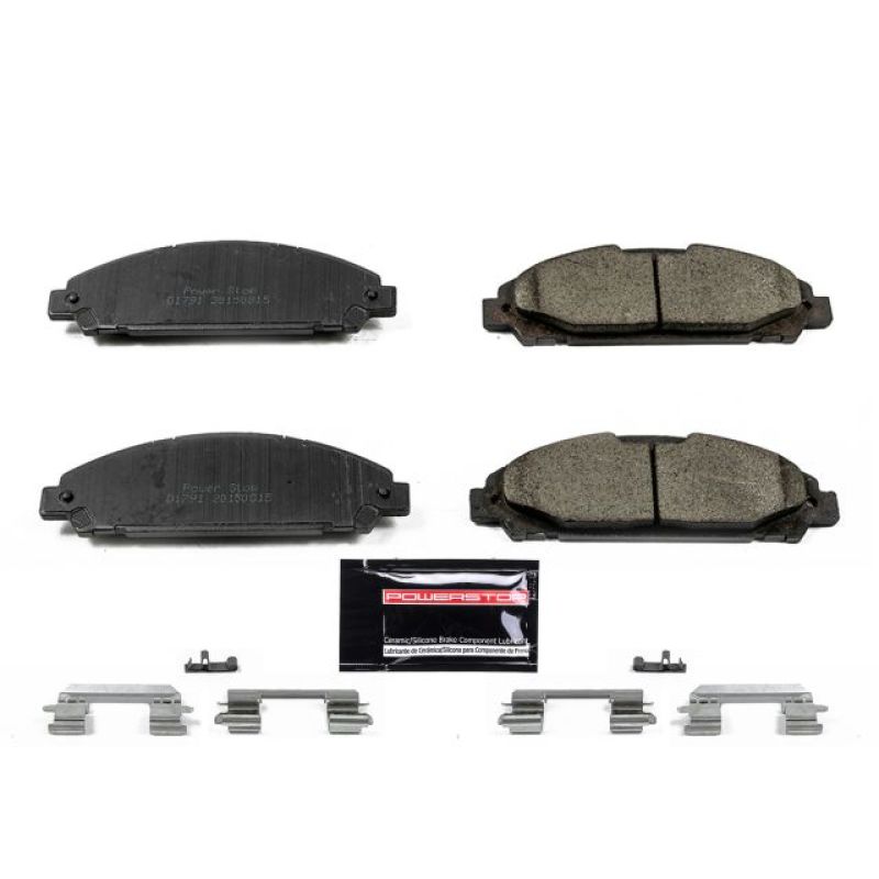 Power Stop 15-19 Ford Mustang Front Z23 Evolution Sport Brake Pads w/Hardware PowerStop Brake Pads - Performance