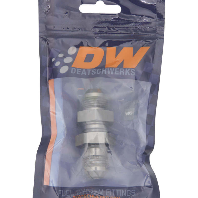 DeatschWerks 8AN Male Flare To 8AN Male Flare Bulkhead Adapter (Incl. Nut) DeatschWerks Fittings