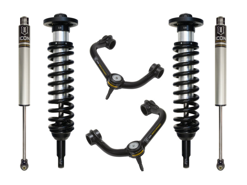 ICON 09-13 Ford F-150 4WD 0-2.63in Stage 2 Suspension System w/Tubular Uca ICON Coilovers