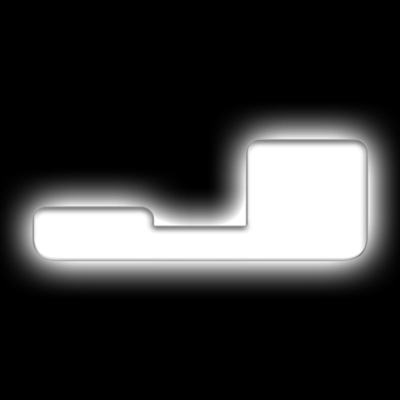 ORACLE Lighting Universal Illuminated LED Letter Badges - Matte Wht Surface Finish - J ORACLE Lighting Light Accessories and Wiring