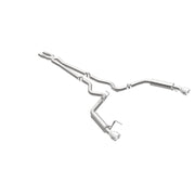 MagnaFlow Cat Back, SS, 2.5in, Competition, Dual Split Polished 4.5in Tips 2015 Ford Mustang V6 3.7L Magnaflow Catback