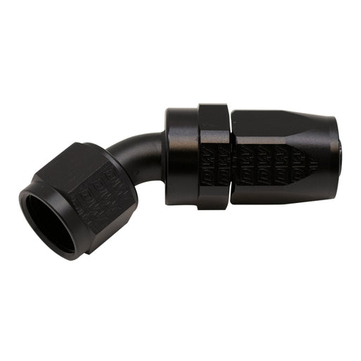 DeatschWerks 8AN Female Swivel 45-Degree Hose End CPE - Anodized Matte Black DeatschWerks Fittings