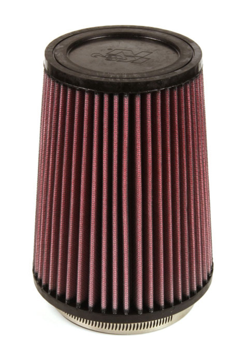 K&N Filter Universal Rubber Filter 4 inch Flange 5 3/8 inch Base 4 3/8 inch Top 7 inch Height K&N Engineering Air Filters - Universal Fit