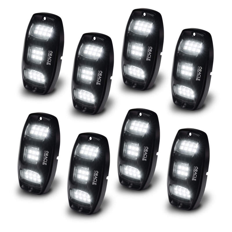 Oracle Underbody RGB+W Wheel Well Rock Light Kit - 8 PCS - ColorSHIFT ORACLE Lighting Light Bars & Cubes