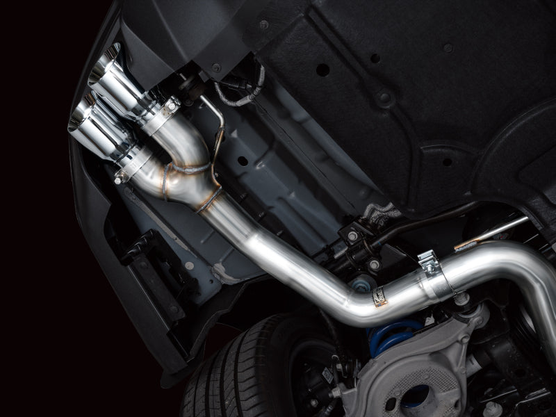 AWE 2024 Ford Mustang GT Fastback S650 RWD Track Edition Cat-Back Exhaust w/ Quad Chrome Silver Tips AWE Tuning Catback