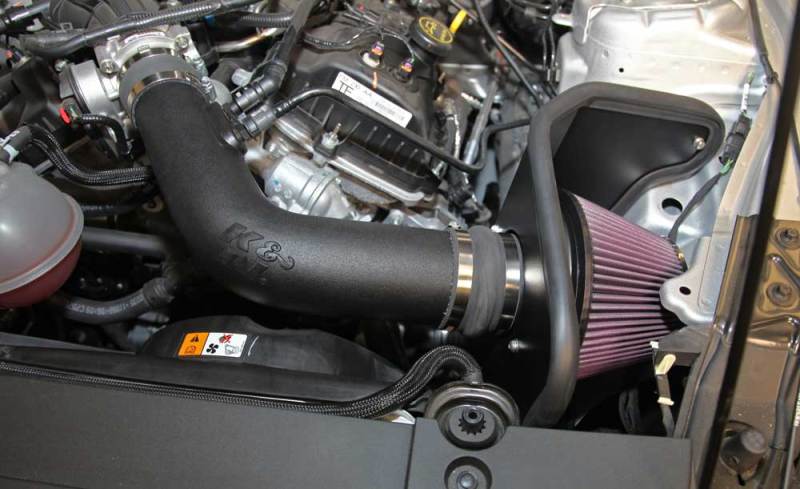 K&N 15-17 Ford Mustang 3.7L V6 F/I Performance Intake Kit K&N Engineering Cold Air Intakes