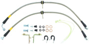 StopTech 05-08 Mustang V6 w/ABS / Mustang GT V8 / 07-09 GT500 Stainless Steel Front Brake Lines Stoptech Brake Line Kits