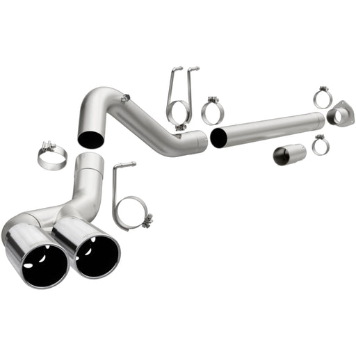 MagnaFlow 08-17 Ford F-250/F-350/F-450 4.6L/6.7 DPF-Back SS 4in Dual Single Passenger Side Rear Exit Magnaflow DPF Back