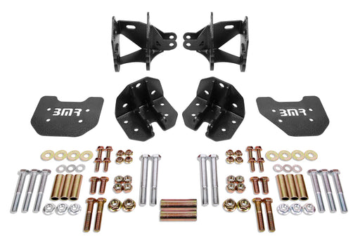 BMR 79-04 Mustang Rear Coilover Conversion Kit w/ Control Arm Bracket - Black Hammertone BMR Suspension Coilover Components