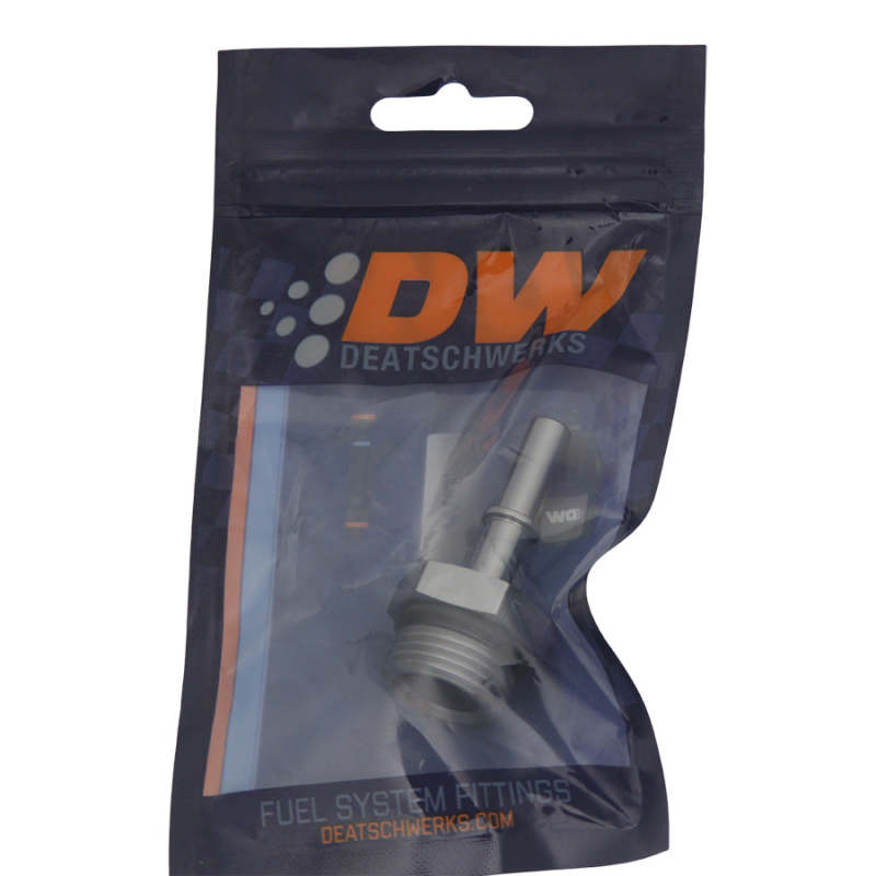 DeatschWerks 10AN ORB Male to 5/16in Male EFI Quick Connect Adapter - Anodized DW Titanium DeatschWerks Fuel Components Misc