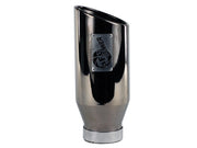 aFe MACHForce XP Exhausts Tips SS-304 EXH Tip 4In x 6Out x 15L Bolt-On (blk chrome) aFe Catback