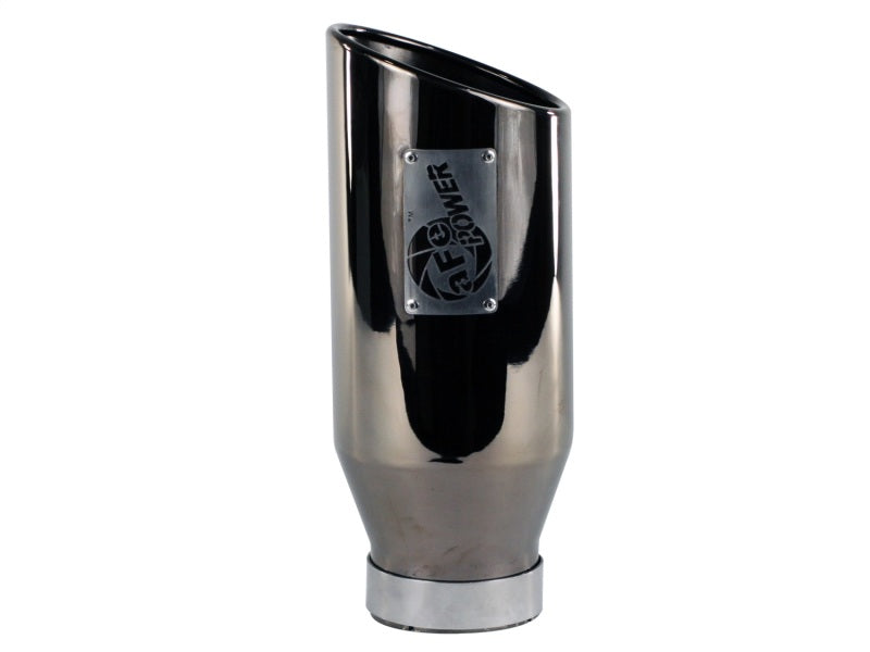 aFe MACHForce XP Exhausts Tips SS-304 EXH Tip 4In x 6Out x 15L Bolt-On (blk chrome) aFe Catback