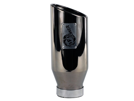 aFe MACHForce XP Exhausts Tips SS-304 EXH Tip 4In x 6Out x 15L Bolt-On (blk chrome) aFe Catback