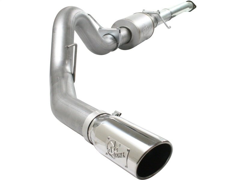 aFe Atlas Exhaust 4in Aluminized Cat-Back w/ 304 SS Polished Tip 11-13 Ford F-150 EcoBoost V6 3.5L aFe Catback