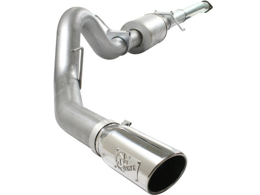 aFe Atlas Exhaust 4in Aluminized Cat-Back w/ 304 SS Polished Tip 11-13 Ford F-150 EcoBoost V6 3.5L aFe Catback