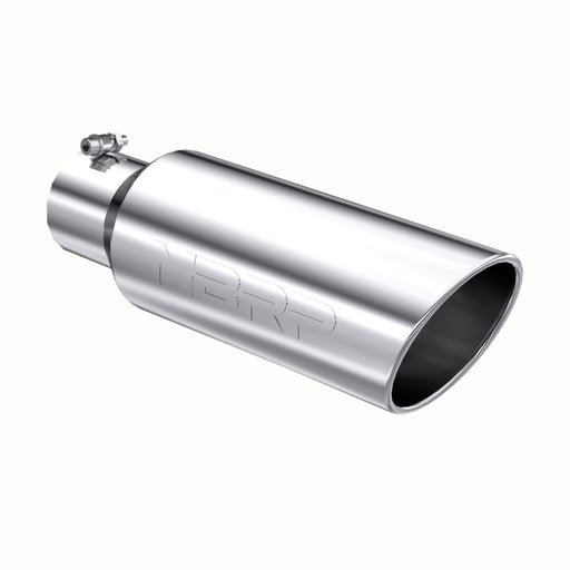 MBRP Universal Tip 6in OD Rolled End 4in Inlet 18in Length T304 MBRP Steel Tubing