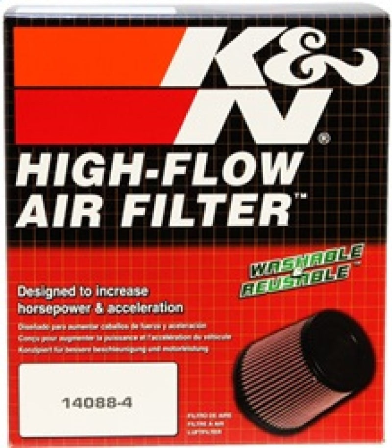K&N Filter Universal Rubber Filter 2.5 inch Flange 5.25 inch Base 5.75 inch Height K&N Engineering Air Filters - Universal Fit