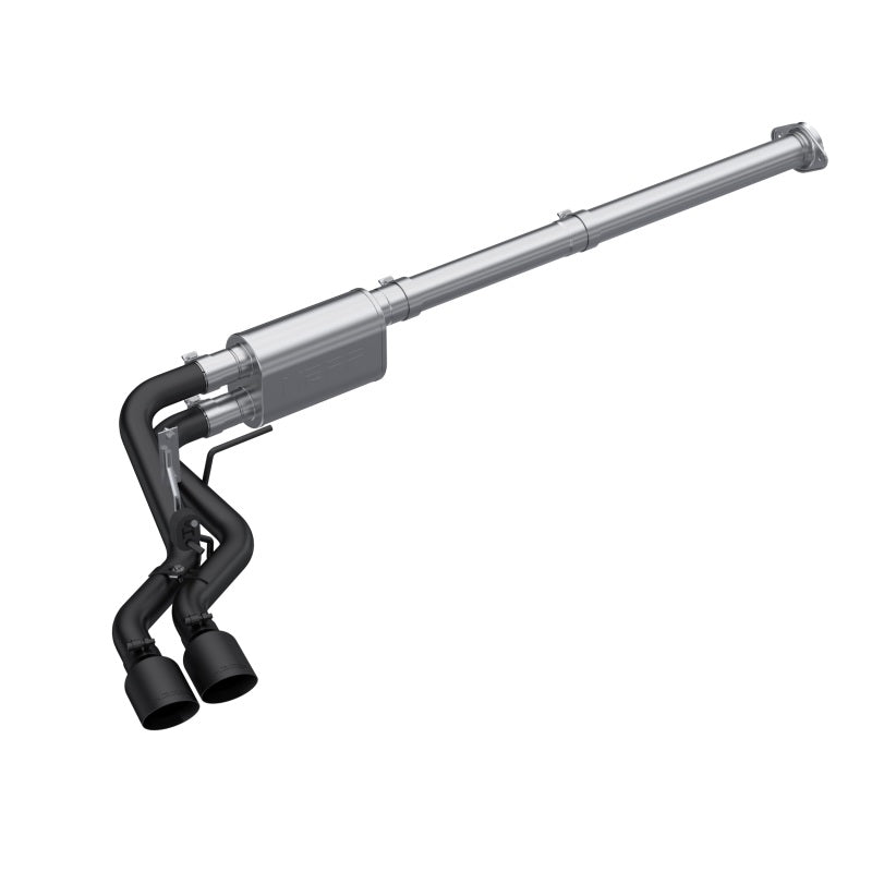 MBRP 2021 Ford F-150 2.7L EcoBoost / 3.5L EcoBoost / 5.0L 3in Cat Back Single Side Exit Black MBRP Catback