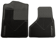 Husky Liners 08-10 Ford F-250/F-350/F-450 SuperDuty Heavy Duty Black Front Floor Mats Husky Liners Floor Mats - Rubber