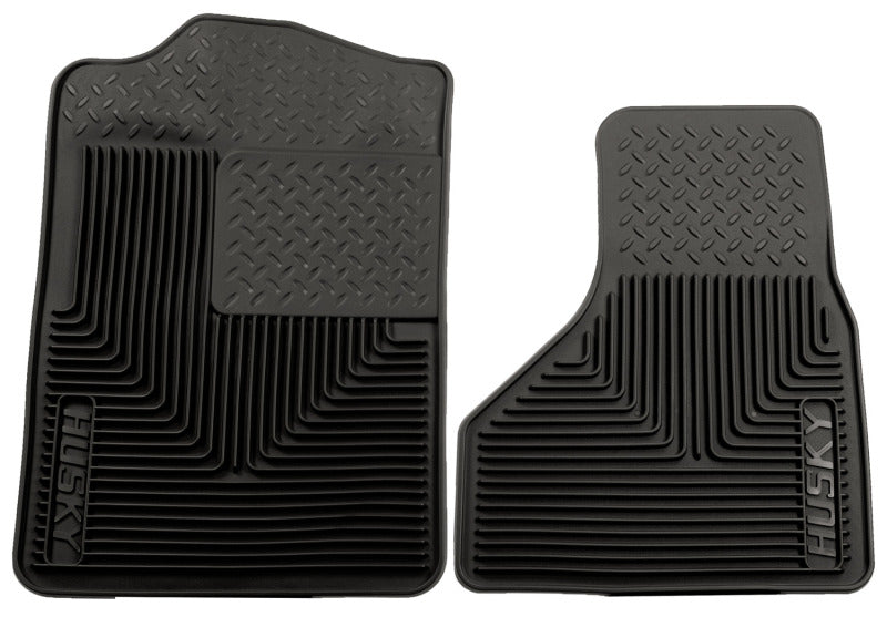 Husky Liners 08-10 Ford F-250/F-350/F-450 SuperDuty Heavy Duty Black Front Floor Mats Husky Liners Floor Mats - Rubber