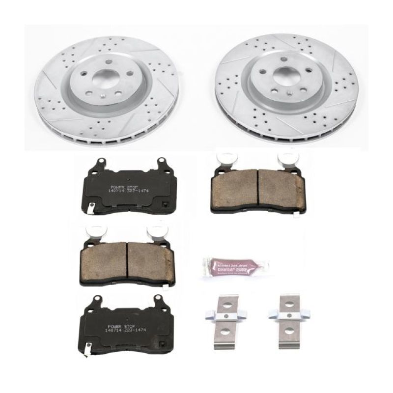 Power Stop 10-15 Chevrolet Camaro Front Z23 Evolution Sport Brake Kit PowerStop Brake Kits - Performance D&S