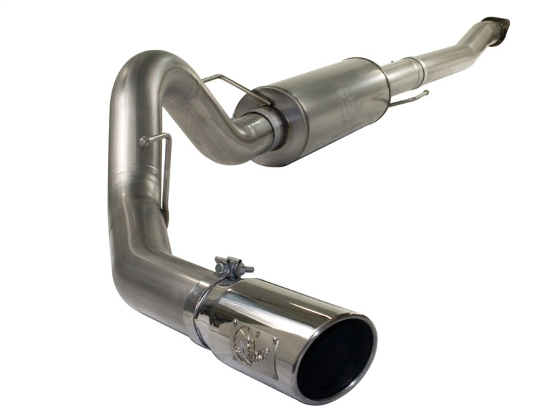 aFe MACHForce XP Exhaust Cat-Back SS-409 4in Polished Tip 11-12 Ford F-150 EcoBoost V6-3.5L (tt) aFe Catback