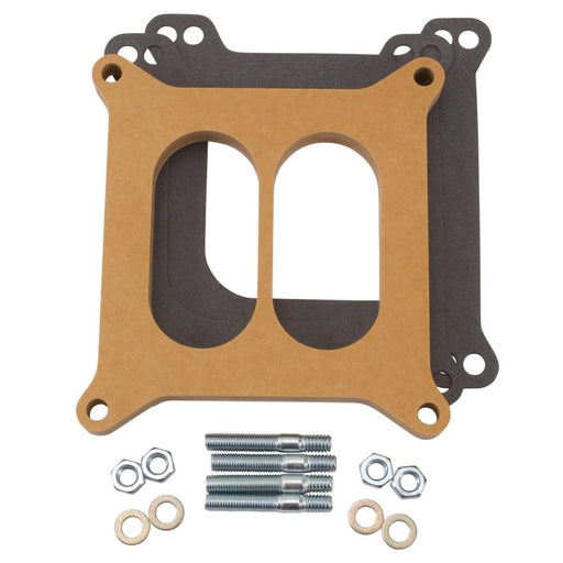 Edelbrock 1/2-Inch Divided Wood Spacer Edelbrock Carburetor Rebuild Components