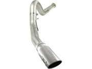 aFe MACHForce XP 5in DPF-Back Stainless Steel Exh Sys, polished tip,Ford Diesel Trucks 11-14 V8-6.7L aFe DPF Back