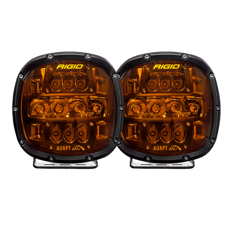Rigid Industries Adapt XP w/ Amber PRO Lens (Pair) Rigid Industries Light Bars & Cubes