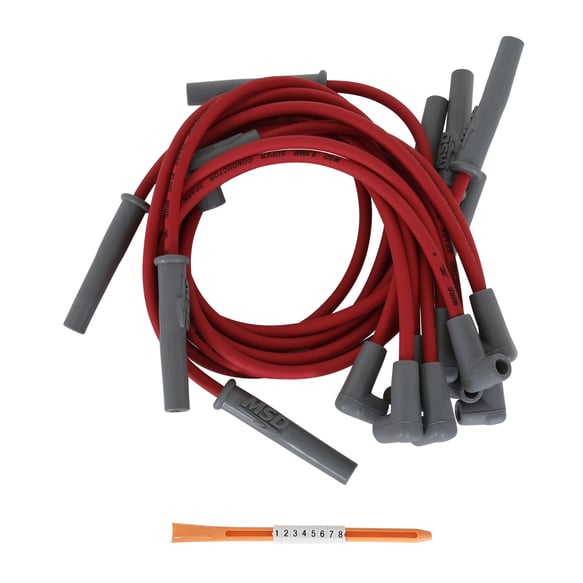 Super Conductor Spark Plug Wire Set, Chevy Pickup, BB EFI, '90-'97 SC 32119 MSD Autoparts