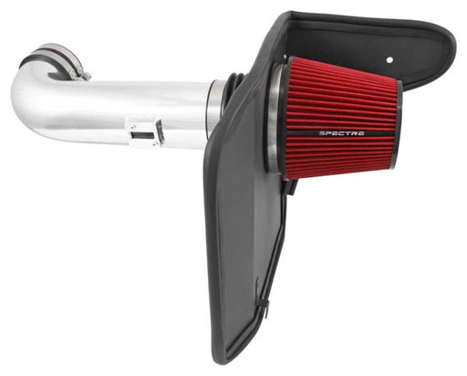 Spectre 10-12 Chevy Camaro V8-6.2L F/I Air Intake Kit - Clear Anodized w/Red Filter Spectre Cold Air Intakes