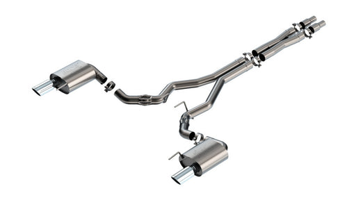 Borla 2024 Ford Mustang GT 5.0L V8 w/o Active Exhaust ATAK Cat-Back Exhaust System Borla Catback