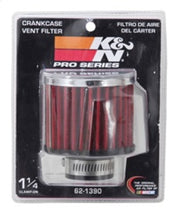 K&N 1.25in Flange ID x 3in OD x 2.5in H Rubber Base Crankcase Vent Filter K&N Engineering Air Filters - Universal Fit