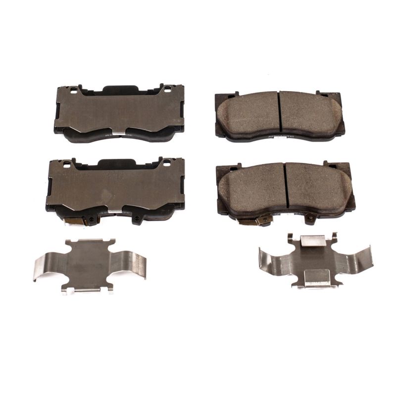 Power Stop 15-19 Ford Mustang Front Z17 Evolution Ceramic Brake Pads w/Hardware PowerStop Brake Pads - OE