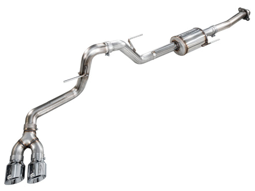 AWE 21-25 Ford F150 (14th Gen Reg Cab) Cat-Back Exhaust - 4.5in Dual Side Exit Chrome Tips AWE Tuning Catback