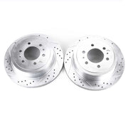 Power Stop 04-11 Ford F-150 Rear Evolution Drilled & Slotted Rotors - Pair PowerStop Brake Rotors - Slot & Drilled