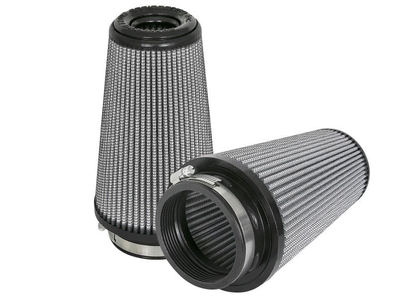 aFe Magnum FLOW Pro DRY S Replacement Air Filter (Pair) F-3.5in. / B-5in. / T-3.5in. (Inv) / H-8in. aFe Air Filters - Universal Fit