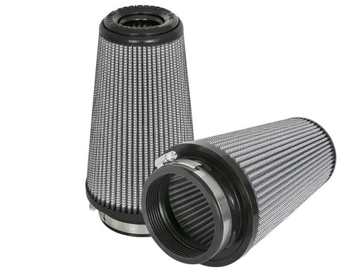 aFe Magnum FLOW Pro DRY S Replacement Air Filter (Pair) F-3.5in. / B-5in. / T-3.5in. (Inv) / H-8in. aFe Air Filters - Universal Fit