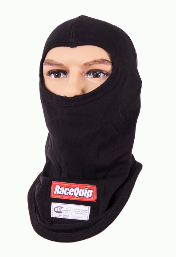 RaceQuip Fire Retardant Balaclava Head Sock - Single Layer Hood 433990RQP RACEQUIP Autoparts