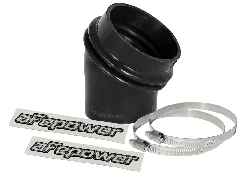 aFe Magnum FORCE Intake Coupling Kit (3 IN ID to 2-1/2 IN ID x 35 Deg.) Elbow Coupler - Black aFe Air Intake Components