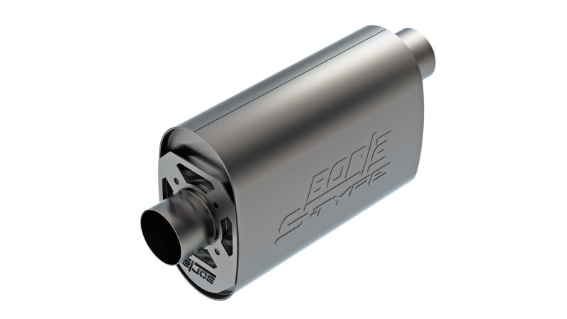 Borla CrateMuffler LS3 3in Offset/Center 14in x 4.35in x 9.10in Oval Muffler S-Type Borla Muffler