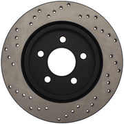 StopTech 05-10 Ford Mustang V6/4.0L / GT V8/4.6L Cross Drilled Right Rear Rotor Stoptech Brake Rotors - Drilled