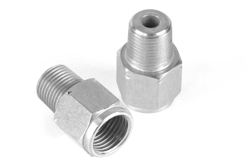 Haltech M10 x 1.0 to 1/8 BSPT Adaptor - Stainless Steel Haltech Wiring Connectors