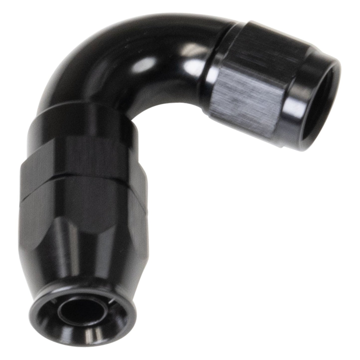 6 AN Pro PTFE 120 Degree Swivel Hose End With Black Finish RUSSELL Autoparts
